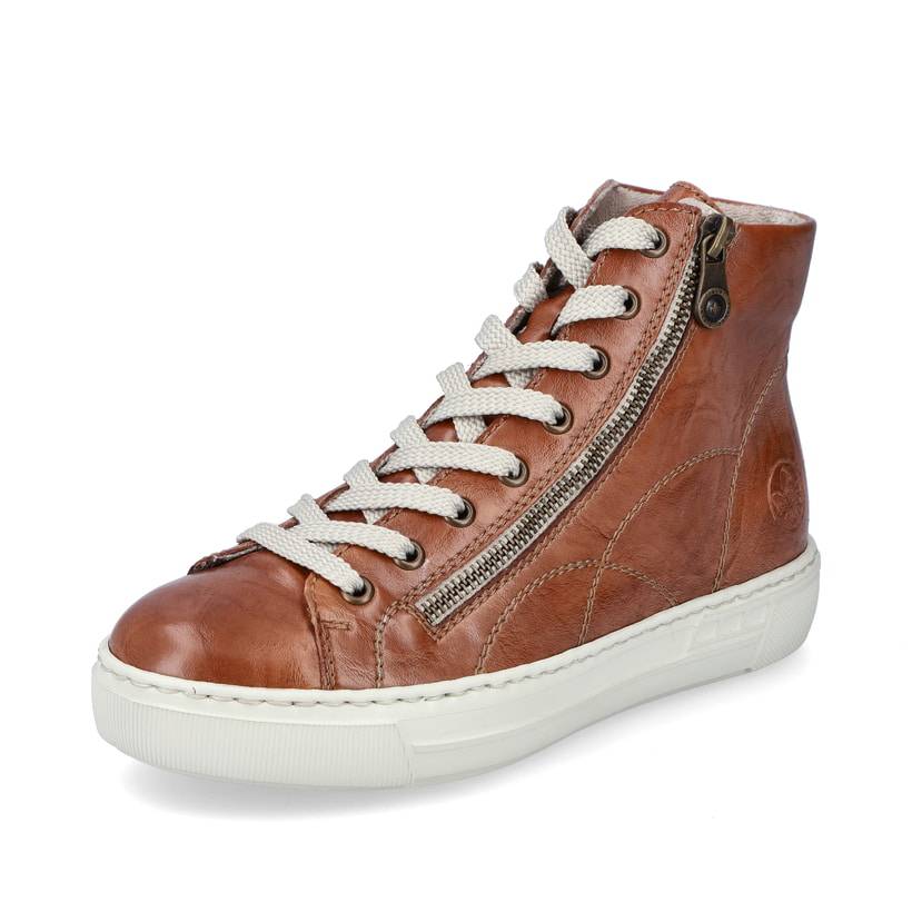 Rieker Artikelnummer L9880-24 Rieker Damen Schnürstiefel fuchsbraun Letzte 2 Tage