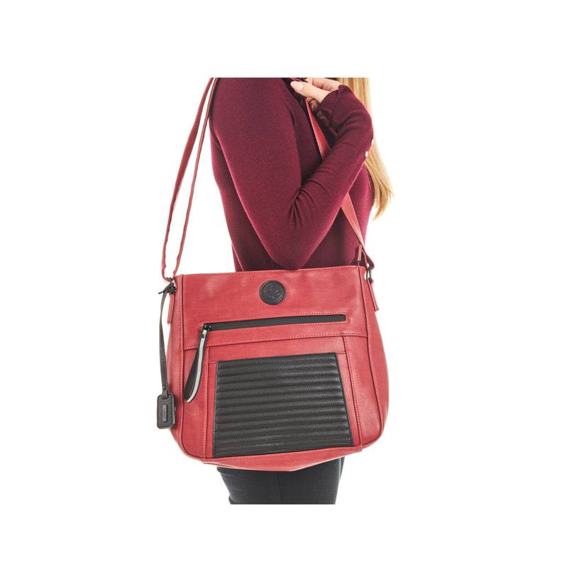 Rieker Artikelnummer H1481-33 Rieker Handtasche feuerrot-schwarz Super Rabatt
