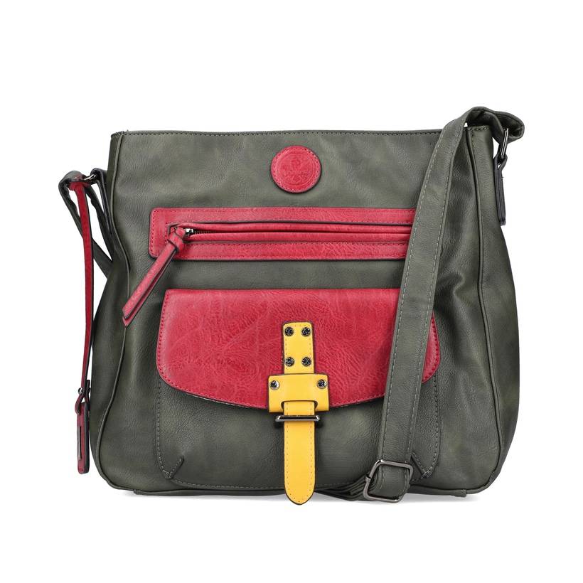 Rieker Artikelnummer H1340-56 Rieker Handtasche khaki-kirschrot Kostenloser Versand international