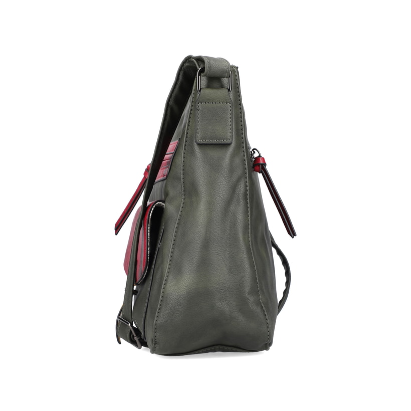 Rieker Artikelnummer H1340-56 Rieker Handtasche khaki-kirschrot Kostenloser Versand international