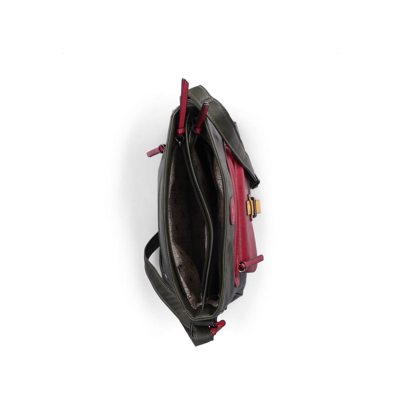 Rieker Artikelnummer H1340-56 Rieker Handtasche khaki-kirschrot Kostenloser Versand international