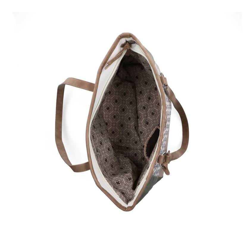 Rieker Artikelnummer H1066-96 Rieker Shopper mintgrün-altweiß-hellbeige Fabrikverkauf