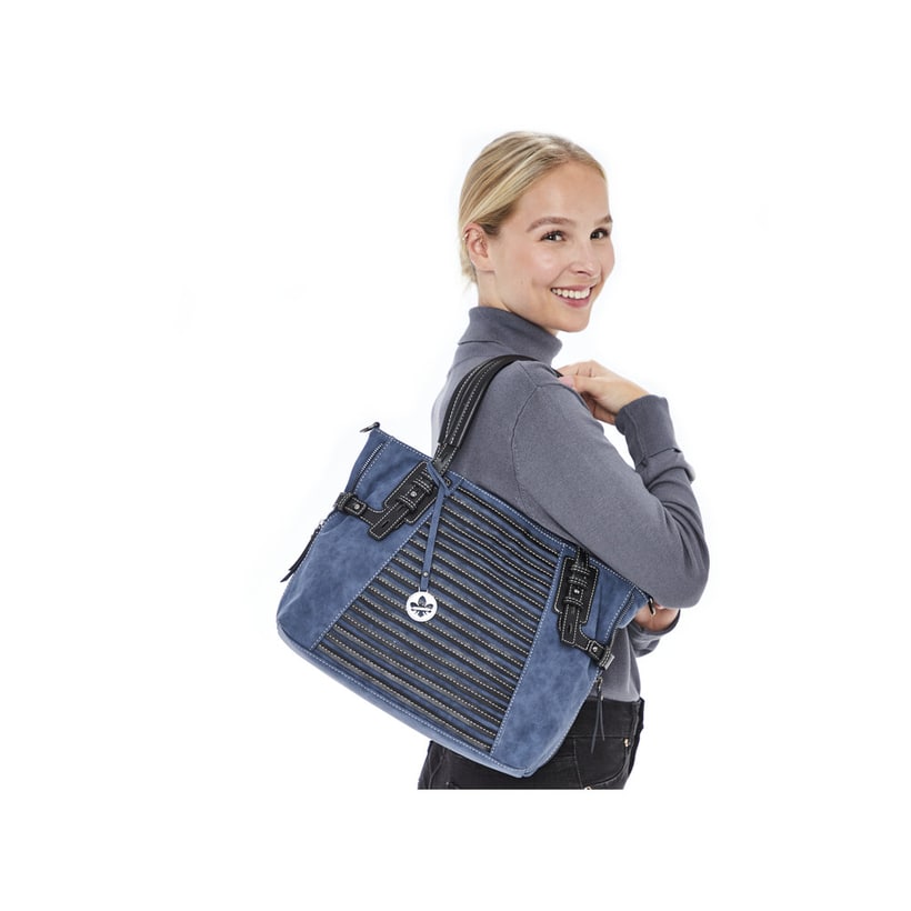 Rieker Artikelnummer H1083-12 Rieker Shopper meeresblau-schwarz Muttertagsangebot