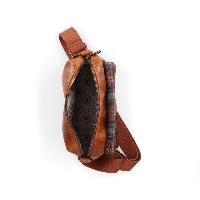 Rieker Artikelnummer H1455-22 Rieker Handtasche karamellbraun-karo Vatertagsangebot