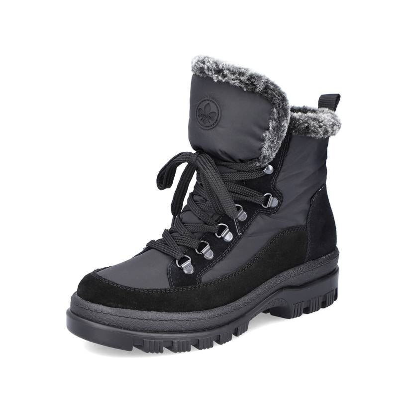 Rieker Artikelnummer X8222-00 Rieker Damen Schnürstiefel nachtschwarz Neueste Mode