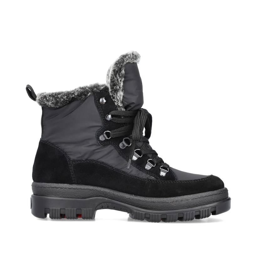 Rieker Artikelnummer X8222-00 Rieker Damen Schnürstiefel nachtschwarz Neueste Mode