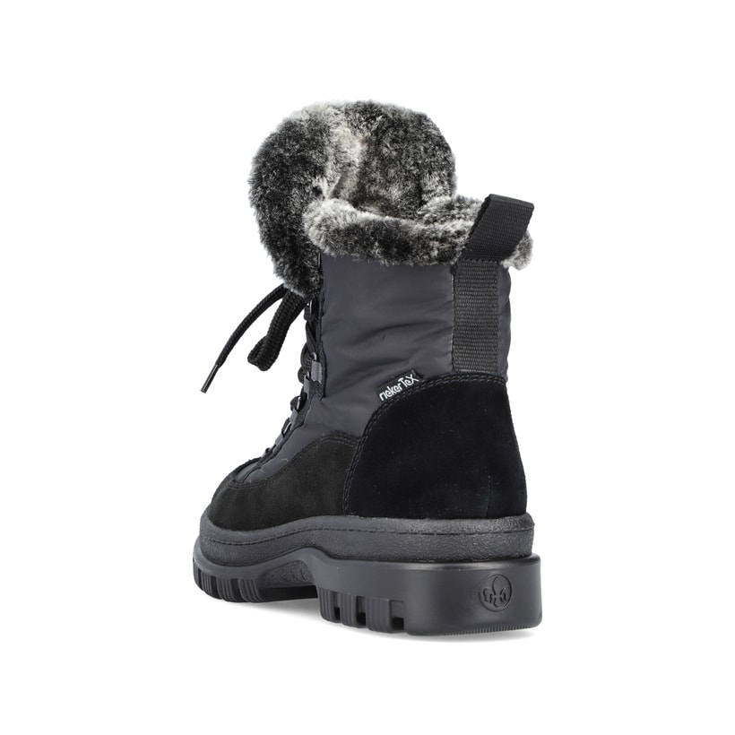 Rieker Artikelnummer X8222-00 Rieker Damen Schnürstiefel nachtschwarz Neueste Mode