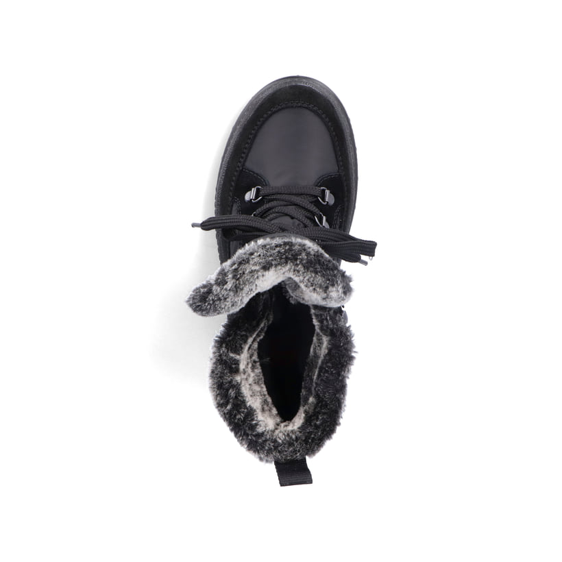 Rieker Artikelnummer X8222-00 Rieker Damen Schnürstiefel nachtschwarz Neueste Mode