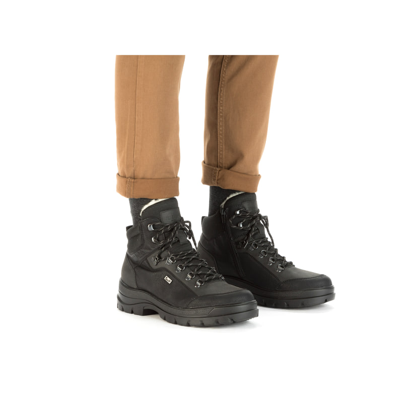 Rieker Artikelnummer F5410-00 Rieker Herren Schnürstiefel nachtschwarz Neuheiten