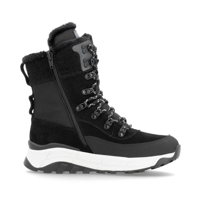 Rieker Artikelnummer W0066-00 Rieker Damen Schnürstiefel carbonschwarz Räumungsverkauf