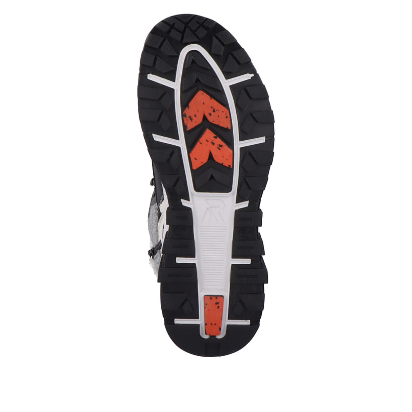 Rieker Artikelnummer W0066-60 Rieker Damen Schnürstiefel creamy-white black Kauf eins, bekomm eins gratis
