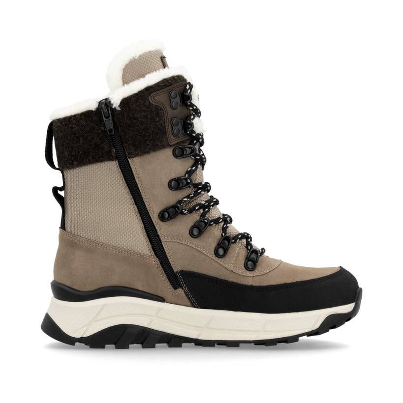 Rieker Artikelnummer W0066-64 Rieker Damen Schnürstiefel braunbeige Tägliche Deals
