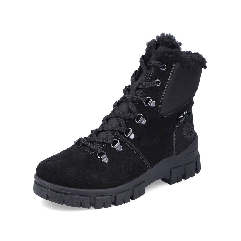 Rieker Artikelnummer Z1010-00 Rieker Damen Schnürstiefel nachtschwarz Tiefpreis