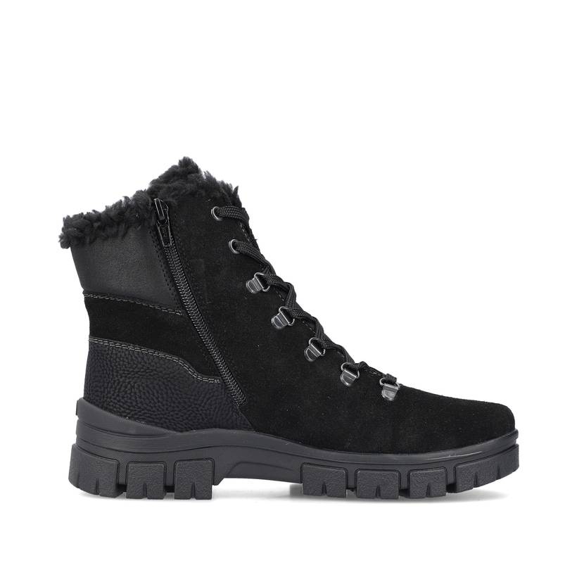 Rieker Artikelnummer Z1010-00 Rieker Damen Schnürstiefel nachtschwarz Tiefpreis