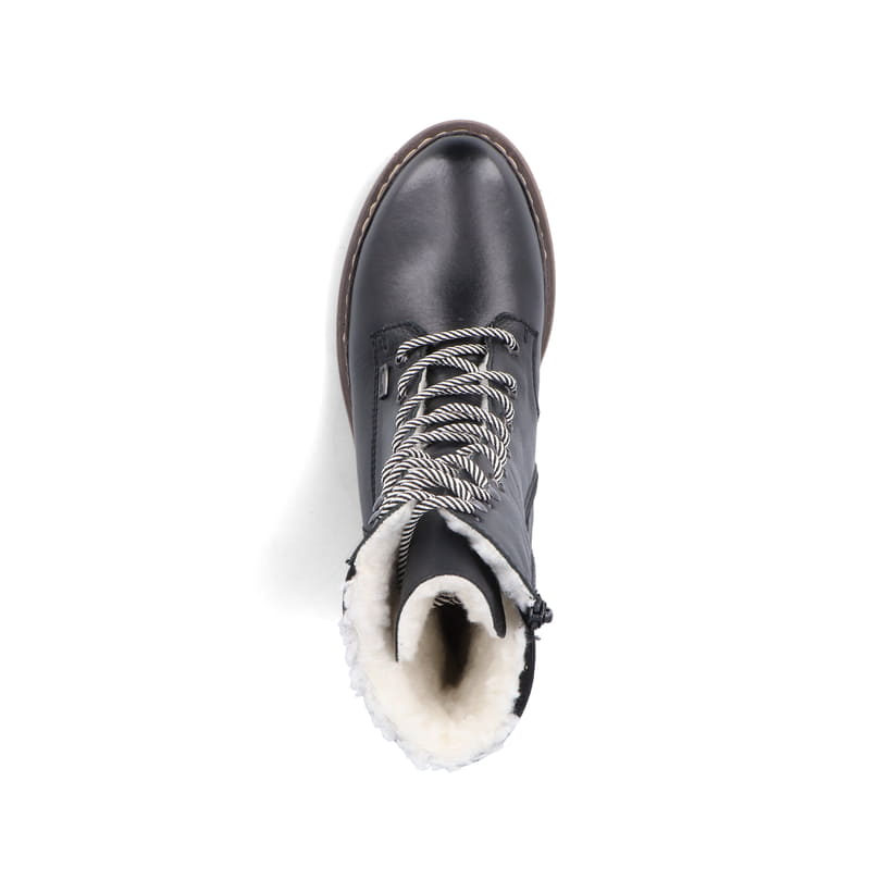 Rieker Artikelnummer Y9232-00 Rieker Damen Schnürstiefel tiefschwarz Super Sparpreis