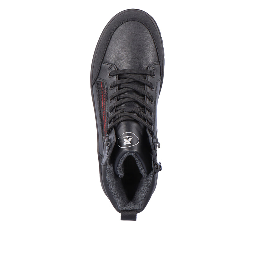 Rieker Artikelnummer U0271-00 Rieker Herren Schnürstiefel deep black Kostenlose Rückgabe