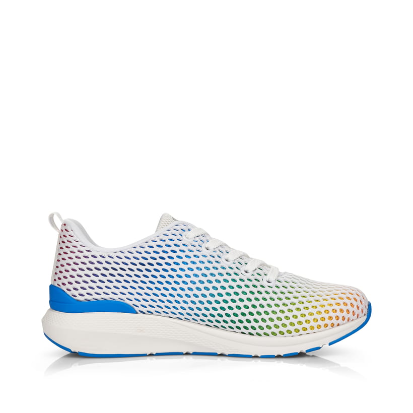 Rieker Artikelnummer 40101-90 Rieker Damen Sneaker Low crystal-white rainbow Letzter Tag
