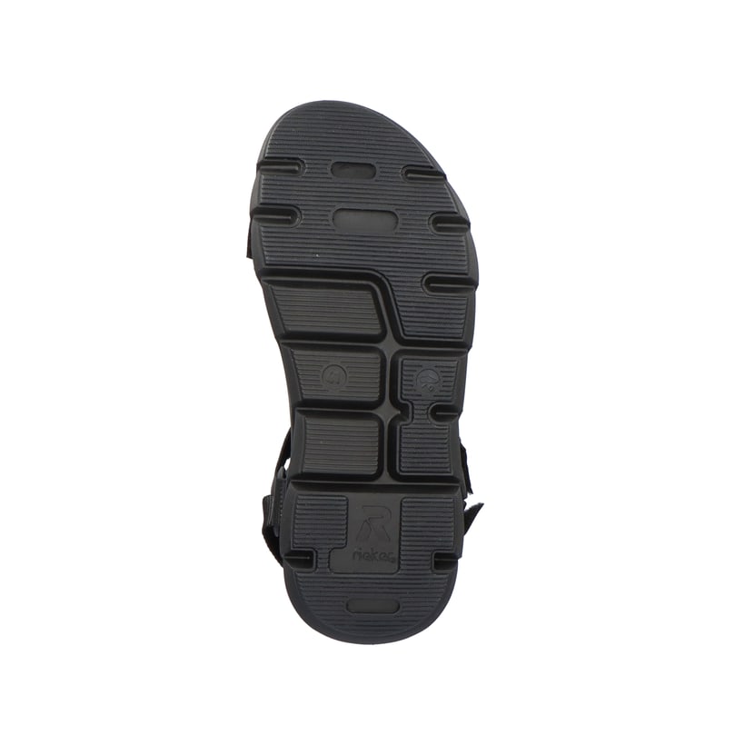 Rieker Artikelnummer 20802-01 Rieker Herren Trekkingsandalen deep black Zeitbegrenzte Promotion