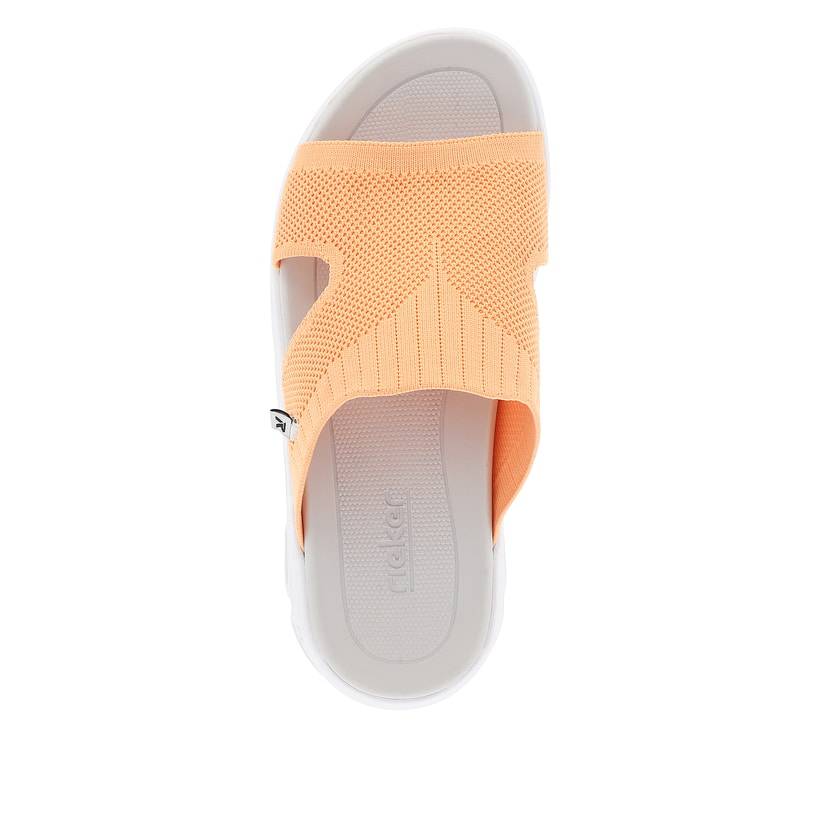 Rieker Artikelnummer V8451-38 Rieker Damen Pantoletten neon orange Bis zu 60% Rabatt