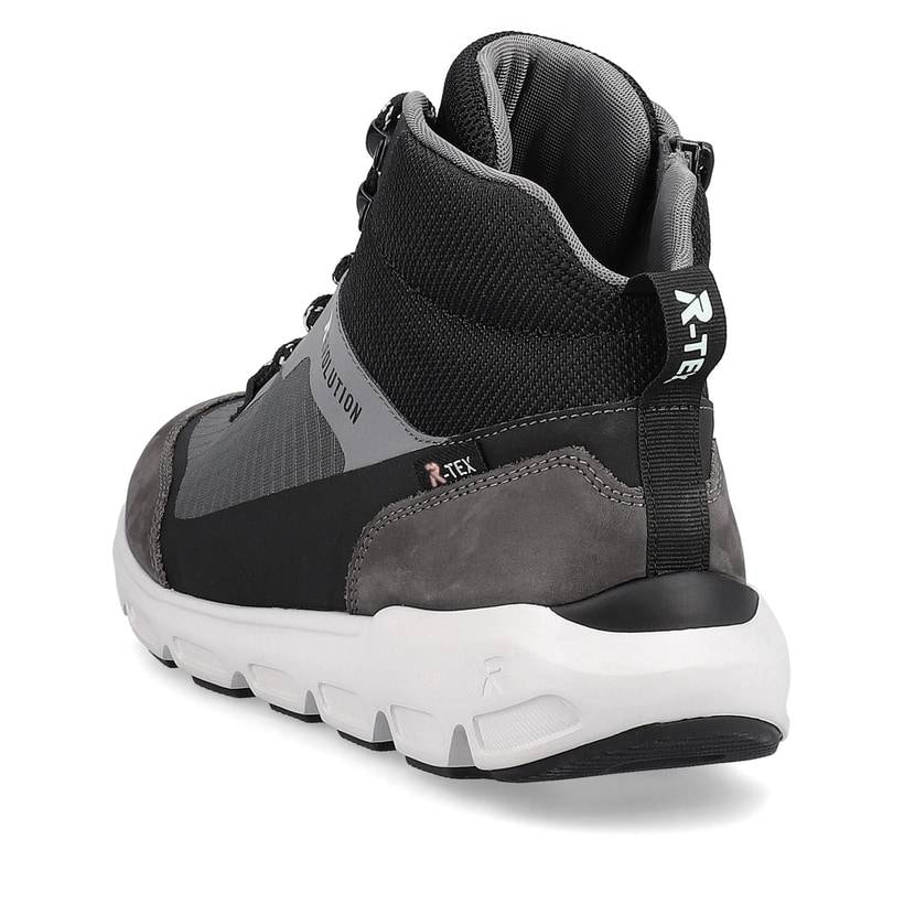 Rieker Artikelnummer 40460-45 Rieker Damen Sneaker High stone-grey ocean-blue Sonderangebot der Fabrik