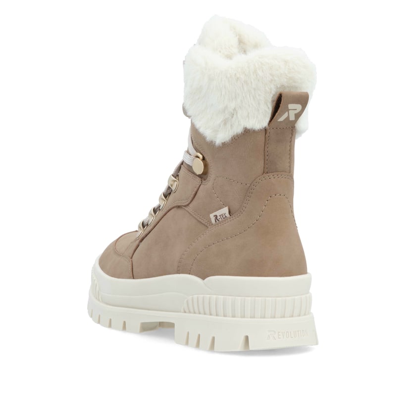Rieker Artikelnummer W2174-20 Rieker Damen Schnürstiefel braunbeige Bis zu 55% Rabatt