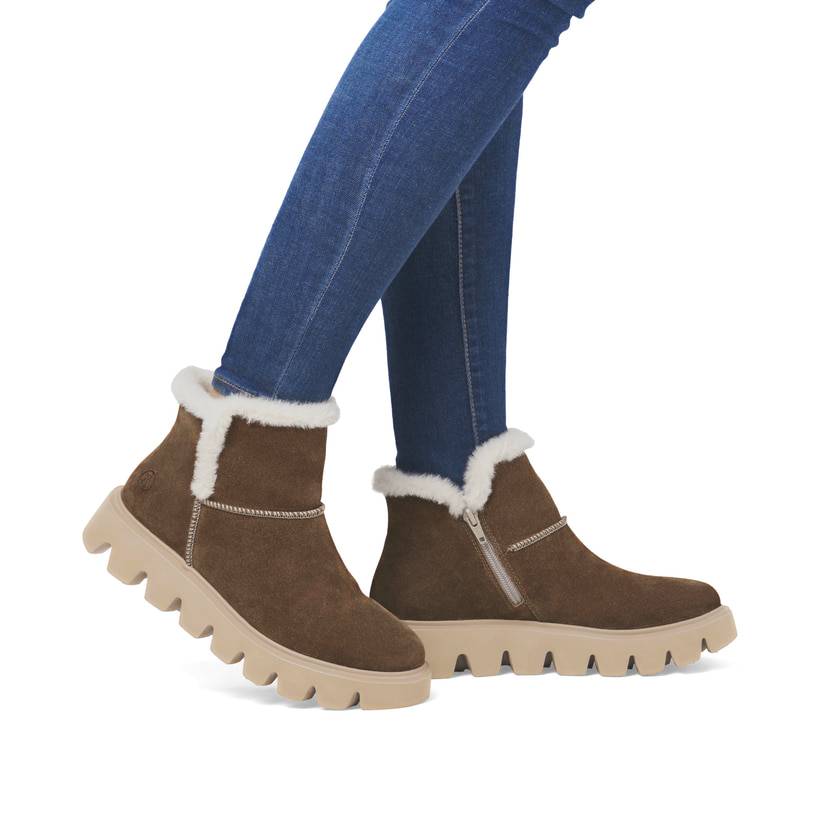 Rieker Artikelnummer W2071-20 Rieker Damen Kurzstiefel zimtbraun Kostenloser Versand international