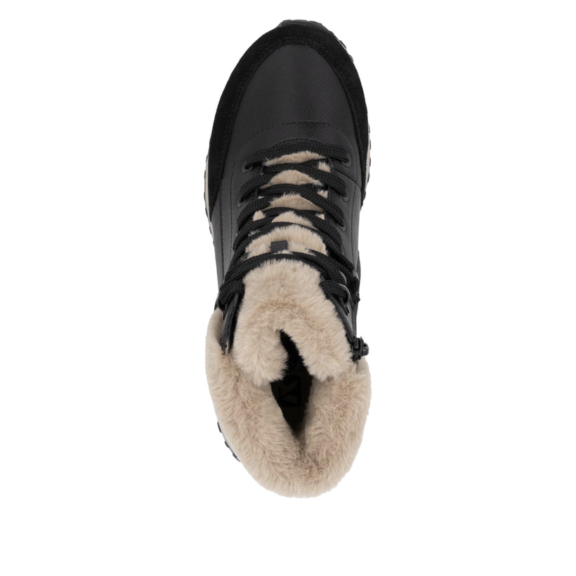 Rieker Artikelnummer W0670-00 Rieker Damen Schnürstiefel carbonschwarz Speichern exportieren