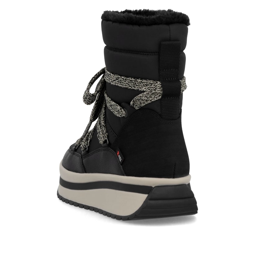 Rieker Artikelnummer W0971-00 Rieker Damen Schnürstiefel asphaltschwarz zollfrei