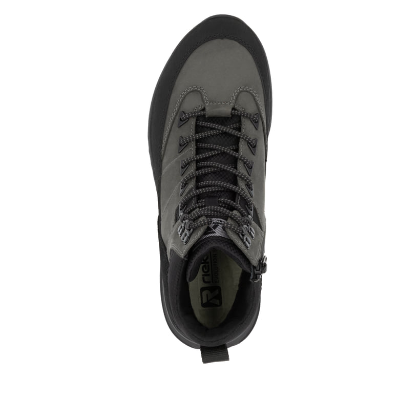Rieker Artikelnummer U0174-42 Rieker Herren Schnürstiefel graphitgrau-schwarz 2025