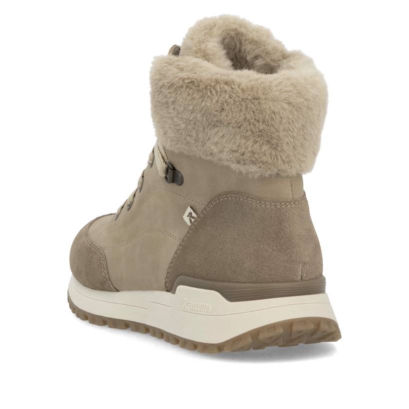 Rieker Artikelnummer W0670-20 Rieker Damen Schnürstiefel braunbeige Outlet