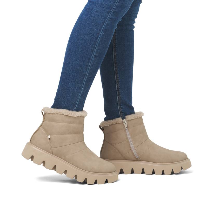 Rieker Artikelnummer W2070-20 Rieker Damen Kurzstiefel lehmbeige im Angebot