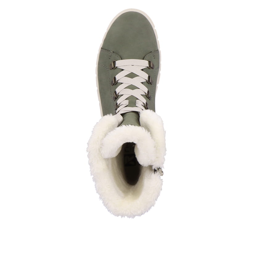 Rieker Artikelnummer W1070-54 Rieker Damen Schnürstiefel khaki snow Schlussverkauf