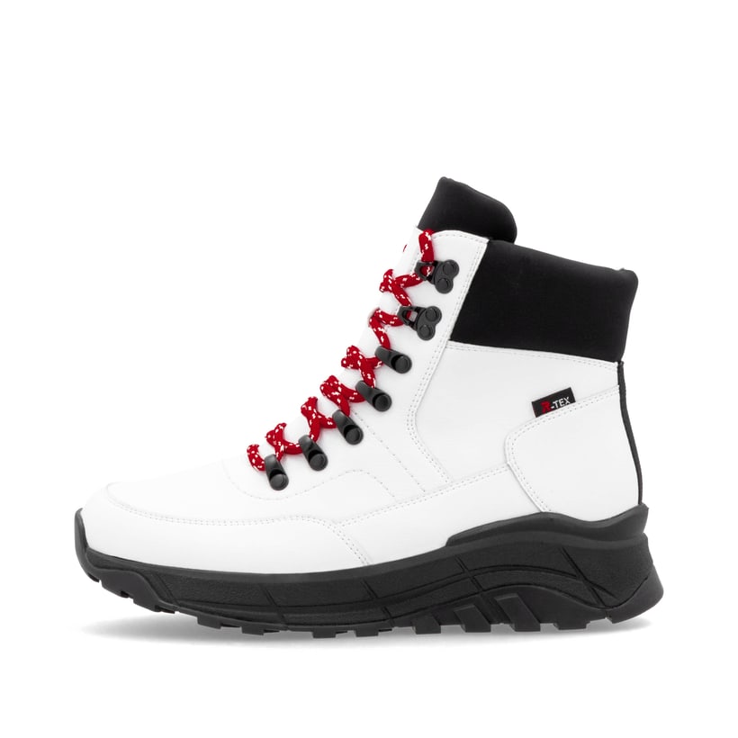 Rieker Artikelnummer W0063-81 Rieker Damen Schnürstiefel macciatoweiß Günstiger Verkauf