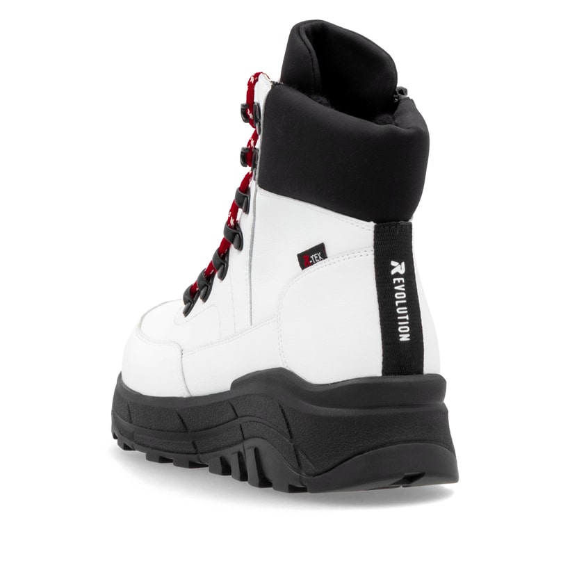 Rieker Artikelnummer W0063-81 Rieker Damen Schnürstiefel macciatoweiß Günstiger Verkauf