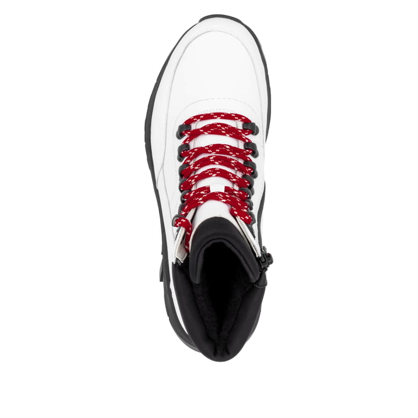 Rieker Artikelnummer W0063-81 Rieker Damen Schnürstiefel macciatoweiß Günstiger Verkauf