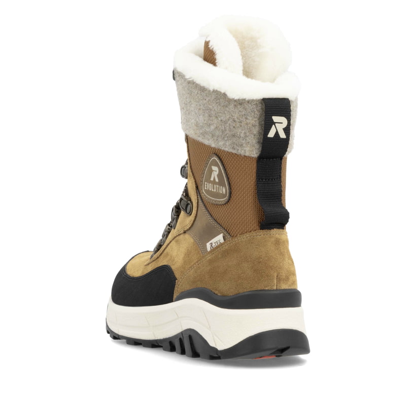 Rieker Artikelnummer W0066-22 Rieker Damen Schnürstiefel kamelbraun Fabrikverkauf