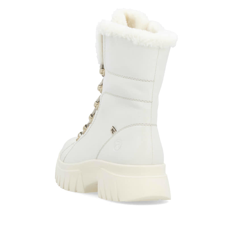 Rieker Artikelnummer W1874-80 Rieker Damen Schnürstiefel cremeweiß Blitzverkäufe