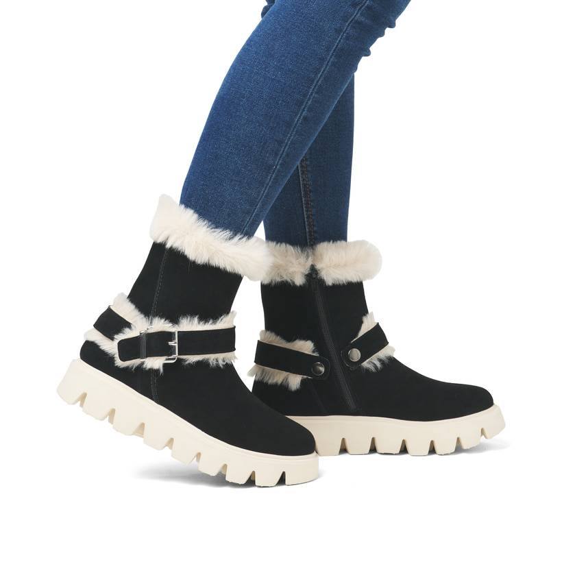Rieker Artikelnummer W2073-00 Rieker Damen Kurzstiefel urbanschwarz Sonderangebot