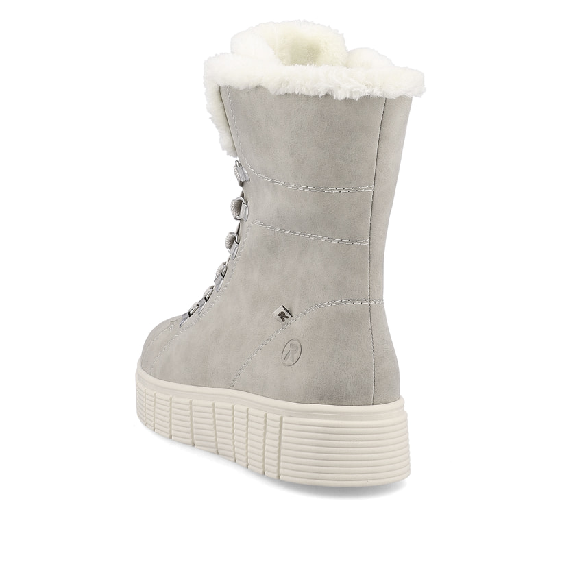 Rieker Artikelnummer W1070-40 Rieker Damen Schnürstiefel platinum grey Rabatt