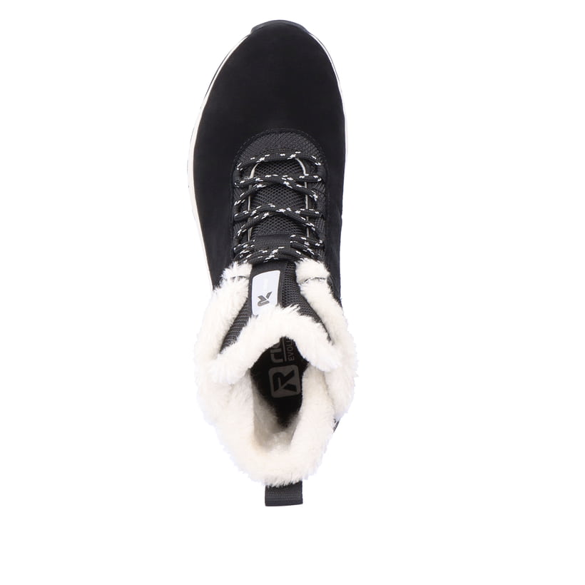 Rieker Artikelnummer W0060-00 Rieker Damen Schnürstiefel deep-black pearl Günstig kaufen