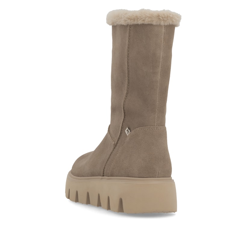 Rieker Artikelnummer W2072-64 Rieker Damen Hochschaftstiefel graubeige Versandkostenfrei