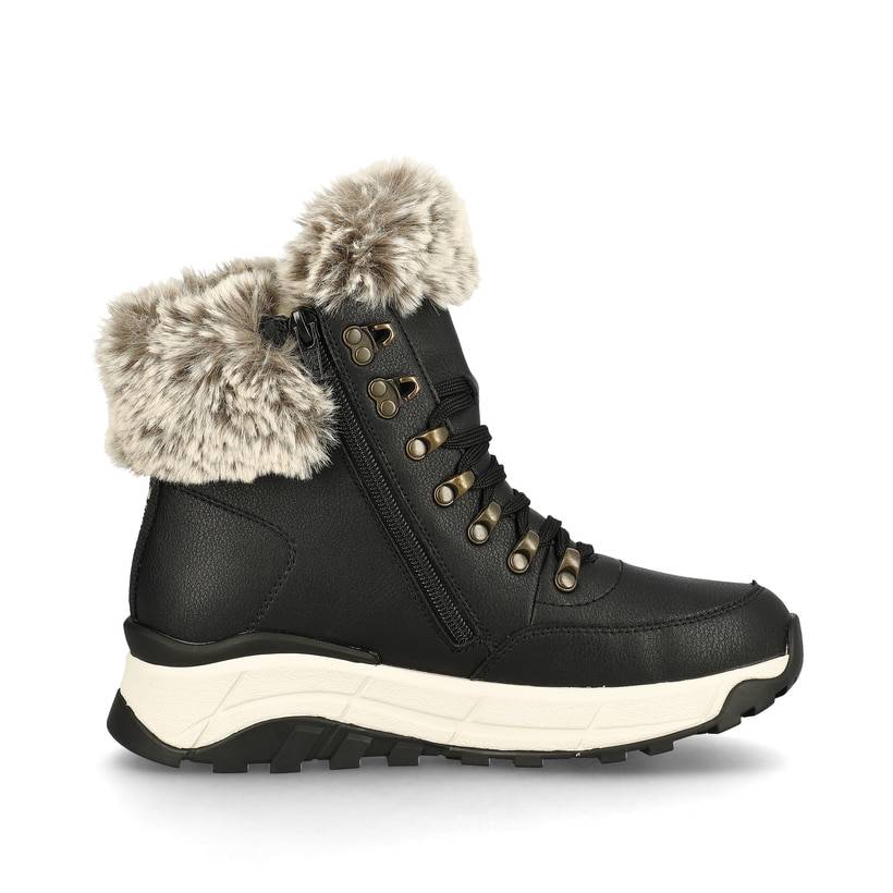 Rieker Artikelnummer W0063-00 Rieker Damen Schnürstiefel stahlschwarz Cyber Monday