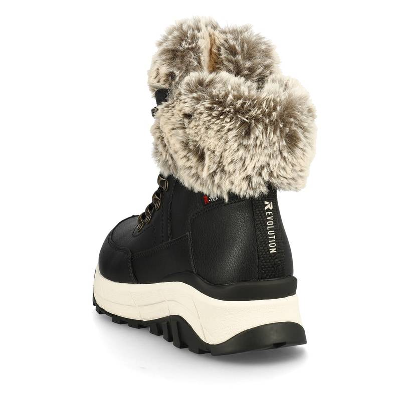 Rieker Artikelnummer W0063-00 Rieker Damen Schnürstiefel stahlschwarz Cyber Monday