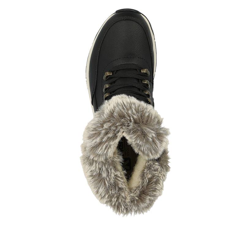 Rieker Artikelnummer W0063-00 Rieker Damen Schnürstiefel stahlschwarz Cyber Monday