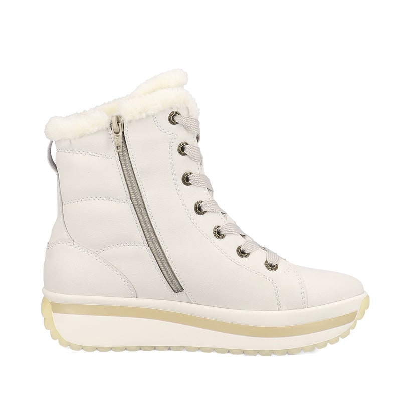 Rieker Artikelnummer W0963-80 Rieker Damen Schnürstiefel frostweiß Weihnachtsangebot
