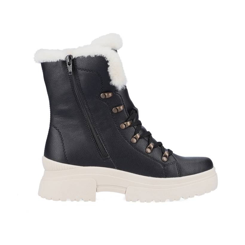 Rieker Artikelnummer W0372-00 Rieker Damen Schnürstiefel deep black Osterangebot