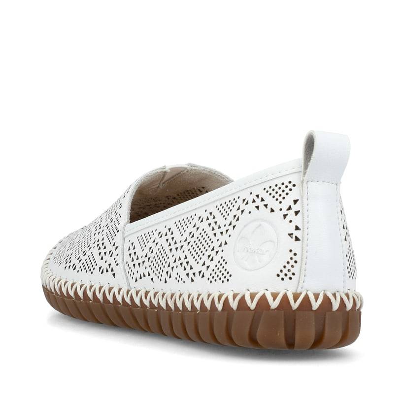 Rieker Artikelnummer M2851-80 Rieker Damen Ballerinas reinweiss Vatertagsangebot