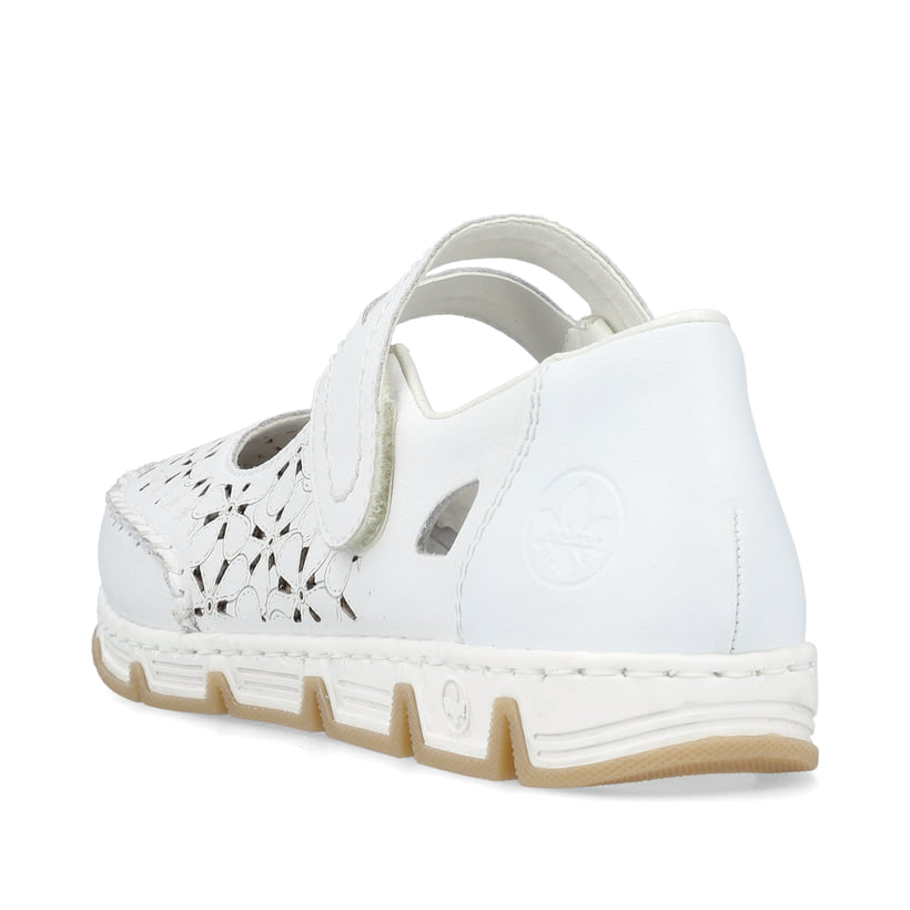 Rieker Artikelnummer 49977-80 Rieker Damen Ballerinas reinweiss Valentinstagsangebot