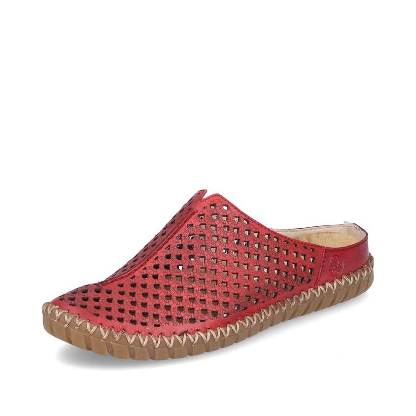 Rieker Artikelnummer M2885-35 Rieker Damen Clogs dunkelrot Jubiläumsangebot