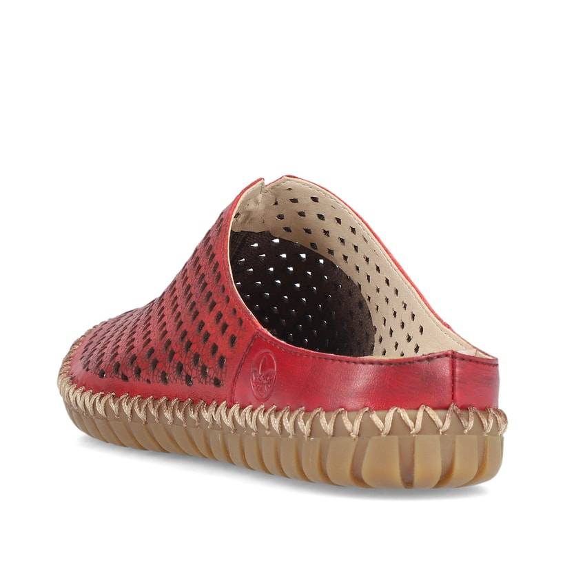 Rieker Artikelnummer M2885-35 Rieker Damen Clogs dunkelrot Jubiläumsangebot